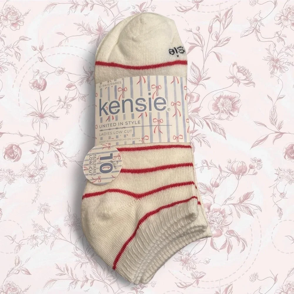 Kensie ladies low cut 10 pairs moisture wicking comfort stretch smooth toe
